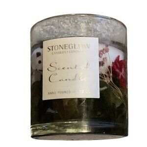 Stoneglow Scented Candle English Rose Natural Wax Gel Hand Poured in UK 2.6 oz